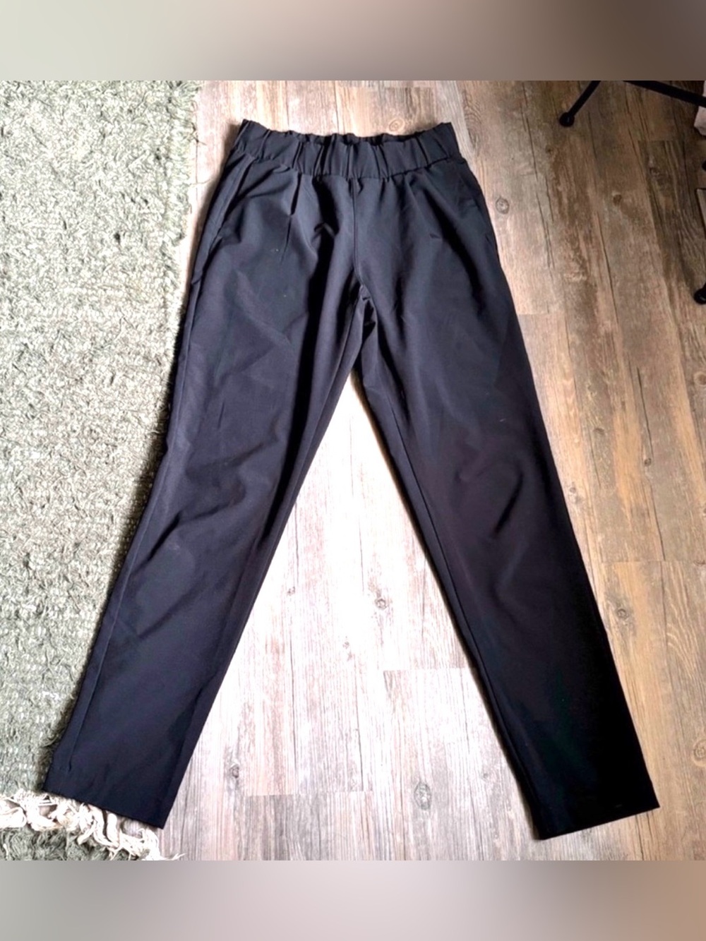 Lole slim straight leg black pants size XS